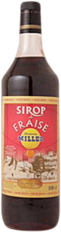 8,95 € Spedizione Gratuita | Schnapp Millàs Sirop de Fraise Francia Bottiglia 1 L Senza Alcol