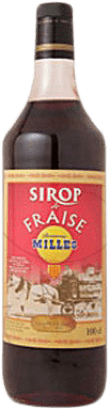 9,95 € Envoi gratuit | Sirop pour Cocktail Millàs Sirop de Fraise France Bouteille 1 L Sans Alcool
