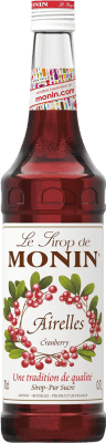16,95 € Free Shipping | Cocktail Syrup Monin Arándanos Rojos Airelles Cranberry France Bottle 70 cl Alcohol-Free