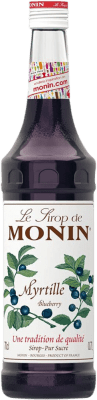 14,95 € 免费送货 | Schnapp Monin Sirope Arándanos Myrtille Blueberry 法国 瓶子 70 cl 不含酒精