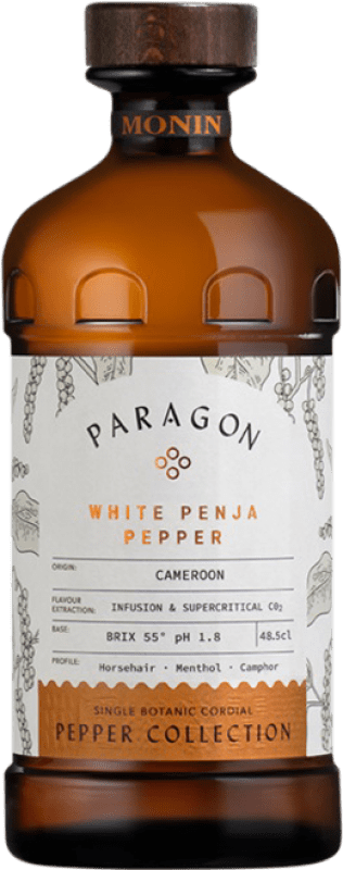 38,95 € Envío gratis | Schnapp Monin Paragon White Penja Pepper Cordial Francia Botella Medium 50 cl Sin Alcohol