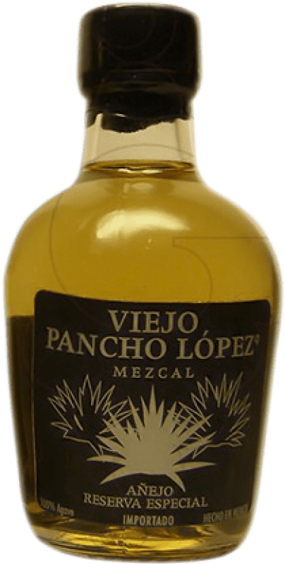 3,95 € Envoi gratuit | Mezcal Pancho López Añejo Viejo Mexique Bouteille Miniature 5 cl