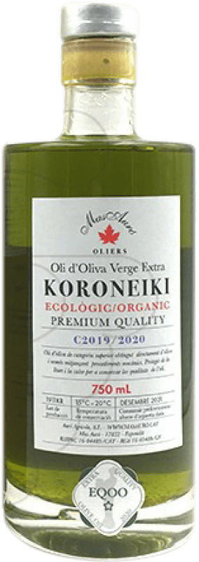 22,95 € Free Shipping | Olive Oil Mas Auró Koroneiki Botella D.O. Empordà Catalonia Spain Bottle 70 cl