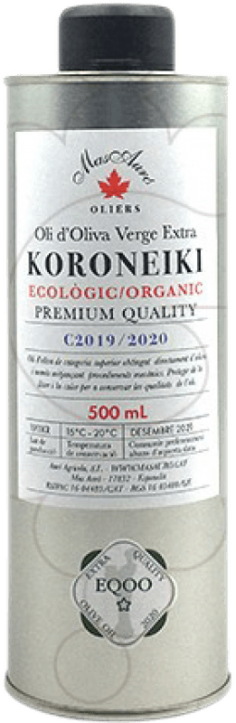14,95 € Kostenloser Versand | Olivenöl Mas Auró Koroneiki D.O. Empordà Katalonien Spanien Medium Flasche 50 cl