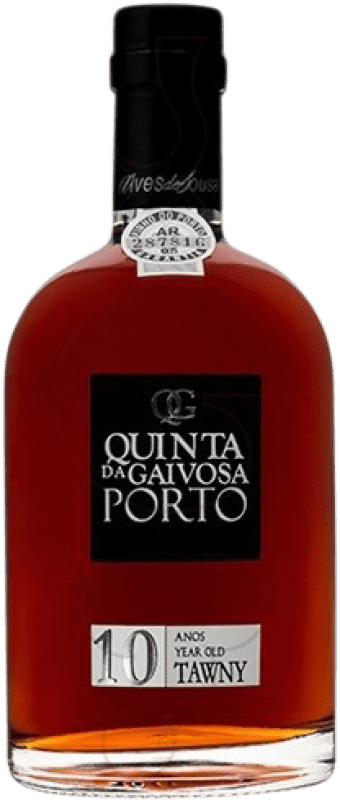 22,95 € Free Shipping | Fortified wine Alves de Sousa Quinta da Gaivosa Tawny I.G. Porto Douro Portugal Touriga Franca, Touriga Nacional, Tinta Cão, Tinta Barroca 10 Years Medium Bottle 50 cl