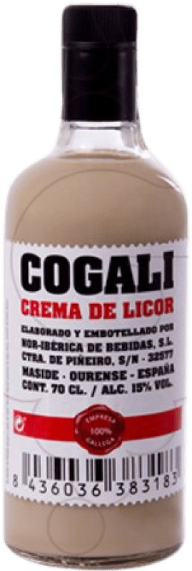 8,95 € Spedizione Gratuita | Crema di Liquore Nor-Iberica de Bebidas Cogali Spagna Bottiglia 70 cl