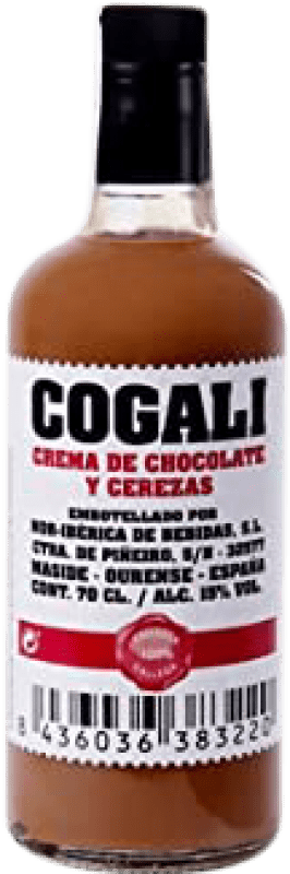 10,95 € Envío gratis | Crema de Licor Nor-Iberica de Bebidas Cogali Chocolate y Cerezas España Botella 70 cl