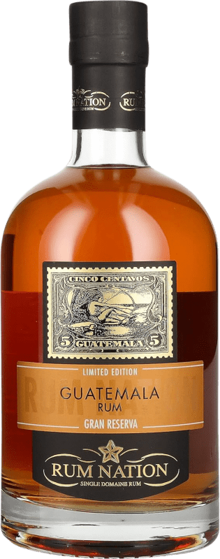 79,95 € Бесплатная доставка | Ром Rum Nation Guatemala XA Extra Añejo — Экстра выдержанный, Гран Резерва Гватемала 70 cl