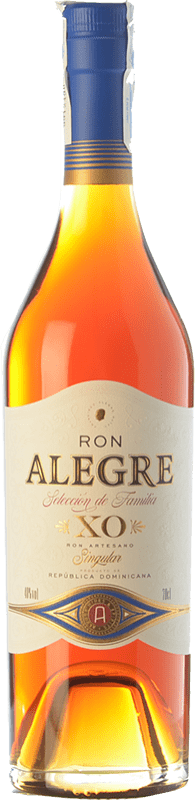 43,95 € Kostenloser Versand | Rum Alegre X.O. Extra Añejo Dominikanische Republik Flasche 70 cl