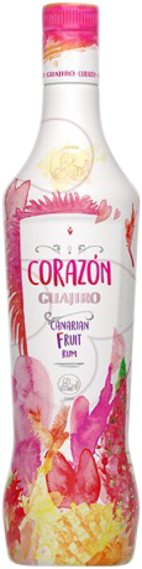 17,95 € Envío gratis | Ron Guajiro Rum Corazón Fruit Blanco España Botella 75 cl