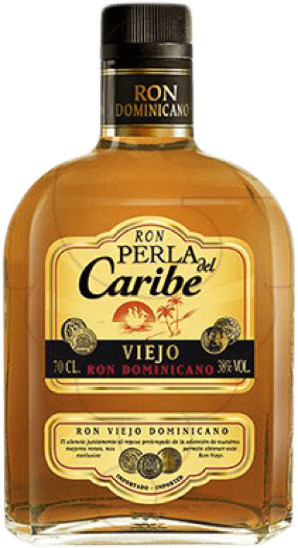 9,95 € Spedizione Gratuita | Rum Teichenné Perla del Caribe XA Extra Añejo — Extra Invecchiato, Viejo — Vecchio Repubblica Dominicana 70 cl
