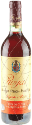 281,95 € 送料無料 | 赤ワイン Bodegas Franco Españolas Tête Cuvée, Royal — ロイヤル グラン・レセルバ 1970 D.O.Ca. Rioja ラ・リオハ スペイン 75 cl
