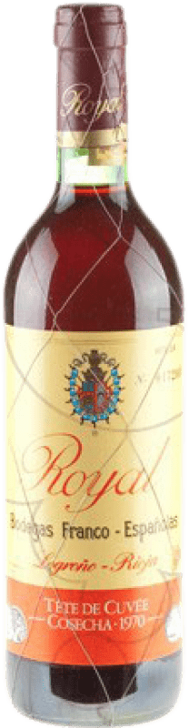 269,95 € 免费送货 | 红酒 Bodegas Franco Españolas Royal Tete Cuvée 大储备 1970 D.O.Ca. Rioja 拉里奥哈 西班牙 瓶子 75 cl
