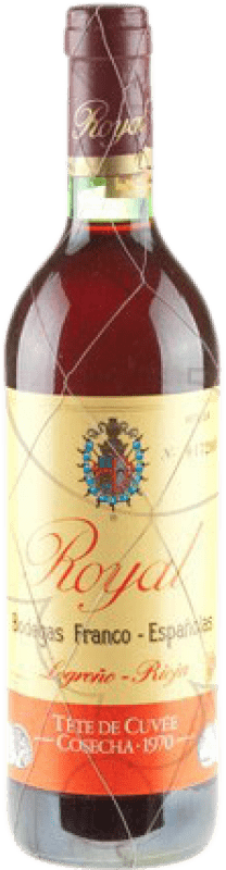 281,95 € Kostenloser Versand | Rotwein Bodegas Franco Españolas Royal Tête Cuvée Große Reserve — Lange Reifung 1970 D.O.Ca. Rioja La Rioja Spanien Flasche 75 cl