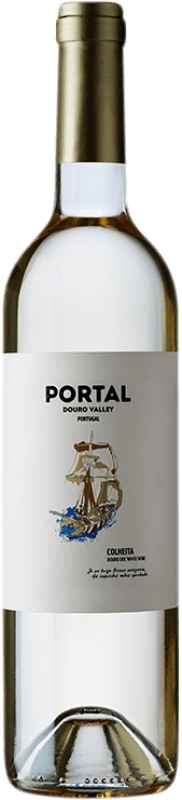 9,95 € Spedizione Gratuita | Vino Bianco Quinta do Portal Colheita I.G. Douro Douro Portogallo Malvasia, Verdejo, Viosinho 75 cl