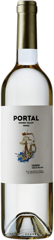 12,95 € Envío gratis | Vino blanco Quinta do Portal Colheita Branco I.G. Douro Douro Portugal Malvasía, Verdejo, Viosinho Botella 75 cl