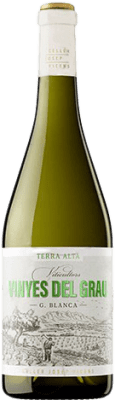 9,95 € Envío gratis | Vino blanco Josep Vicens Vinyes del Grau Joven D.O. Terra Alta Cataluña España Garnacha Blanca Botella 75 cl