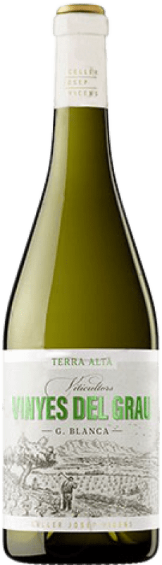 9,95 € 免费送货 | 白酒 Josep Vicens Vinyes del Grau 年轻的 D.O. Terra Alta 加泰罗尼亚 西班牙 Grenache White 瓶子 75 cl