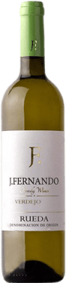 4,95 € 送料無料 | 白ワイン J. Fernando 若い D.O. Rueda カスティーリャ・イ・レオン スペイン Verdejo ボトル 75 cl