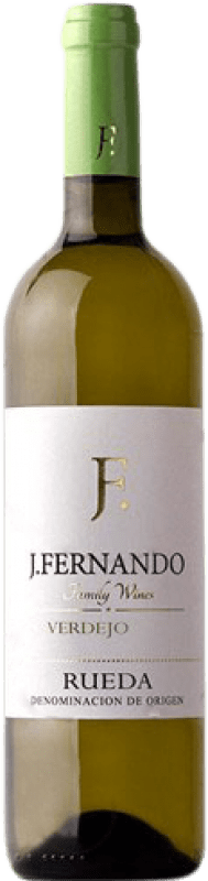 4,95 € Spedizione Gratuita | Vino bianco J. Fernando Giovane D.O. Rueda Castilla y León Spagna Verdejo Bottiglia 75 cl