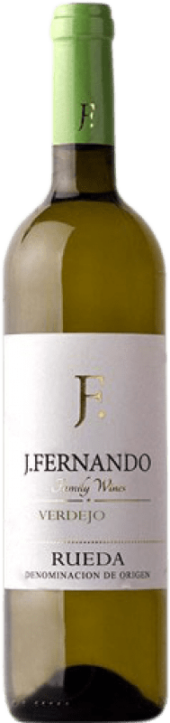 9,95 € Envío gratis | Vino Blanco J. Fernando Joven D.O. Rueda Castilla y León España Verdejo 75 cl