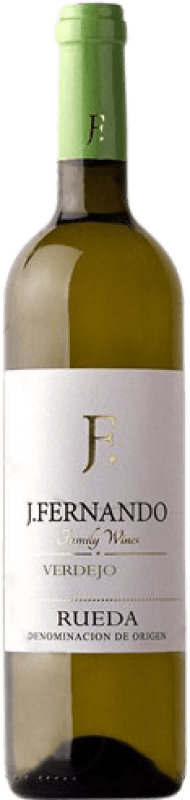 14,95 € Spedizione Gratuita | Vino bianco J. Fernando Giovane D.O. Rueda Castilla y León Spagna Verdejo Bottiglia Magnum 1,5 L