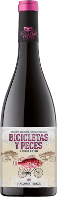 17,95 € Envio grátis | Vinho tinto Family Owned Bicicletas y Peces Jovem I.G.P. Vi de la Terra de Mallorca Maiorca Espanha Syrah Garrafa 75 cl