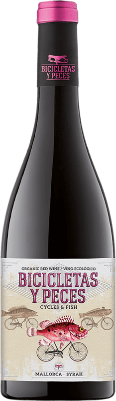 14,95 € Free Shipping | Red Wine Family Owned Bicicletas y Peces Young I.G.P. Vi de la Terra de Mallorca Majorca Spain Syrah — Shiraz Bottle 75 cl