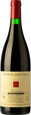 29,95 € Бесплатная доставка | Красное вино A Torna dos Pasas старения D.O. Ribeiro Галисия Испания Caíño Black, Brancellao бутылка 75 cl
