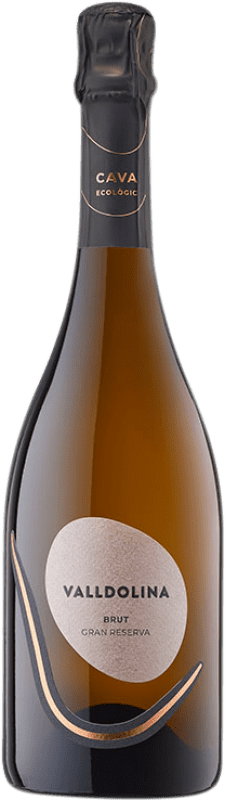 16,95 € Free Shipping | White Sparkling Wine VallDolina Brut Grand Reserve — Long Barrel-Aged D.O. Cava Catalonia Spain Macabeo, Xarel·lo, Chardonnay, Parellada Eco — Organic Bottle 75 cl