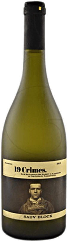 9,95 € Spedizione Gratuita | Vino Bianco 19 Crimes Sauvignon Block Giovane I.G. Southern Australia Australia Meridionale Australia Sauvignon Bottiglia 75 cl