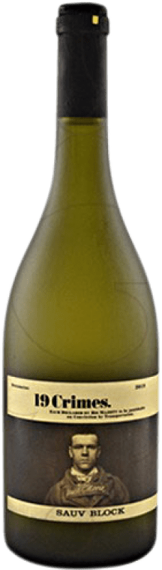 8,95 € Kostenloser Versand | Weißwein 19 Crimes Sauvignon Block Jung I.G. Southern Australia Südaustralien Australien Sauvignon Weiß Flasche 75 cl