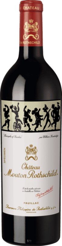 1 109,95 € Kostenloser Versand | Rotwein Château Mouton-Rothschild A.O.C. Pauillac Bordeaux Frankreich Merlot, Cabernet Sauvignon, Cabernet Franc, Petit Verdot Flasche 75 cl
