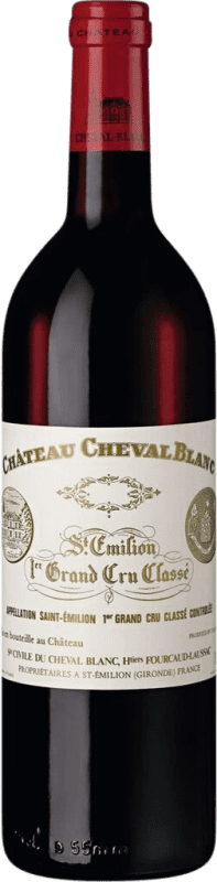 1 596,95 € Бесплатная доставка | Красное вино Château Cheval Blanc A.O.C. Saint-Émilion Бордо Франция Merlot, Cabernet Franc бутылка 75 cl