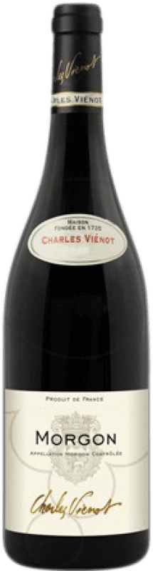 18,95 € Spedizione Gratuita | Vino rosso Charles Vienot Giovane A.O.C. Morgon Francia Pinot Nero, Gamay Bottiglia 75 cl