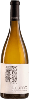 26,95 € Free Shipping | White wine Torralbenc Blanco Aged I.G.P. Vi de la Terra de Illa de Menorca Balearic Islands Spain Viognier, Chardonnay, Sauvignon White, Parellada Bottle 75 cl
