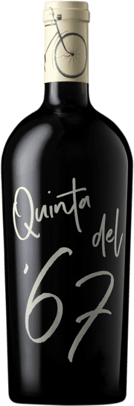 16,95 € Free Shipping | Red wine Quinta del 67 Aged D.O. Almansa Castilla la Mancha y Madrid Spain Grenache Tintorera Bottle 75 cl