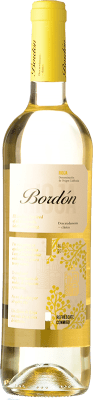 8,95 € Spedizione Gratuita | Vino bianco Bodegas Franco Españolas Bordón Blanco Giovane D.O.Ca. Rioja La Rioja Spagna Macabeo Bottiglia 75 cl