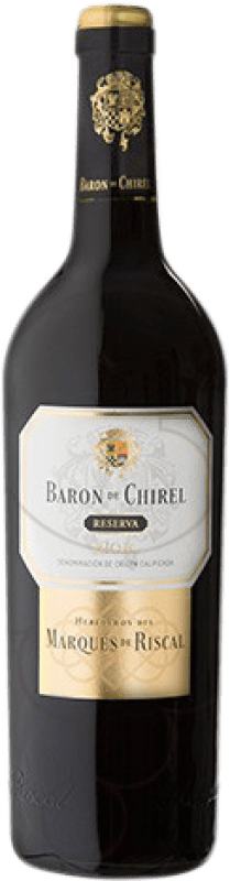 559,95 € Kostenloser Versand | Rotwein Marqués de Riscal Baron de Chirel Reserve — Gereift D.O.Ca. Rioja La Rioja Spanien Tempranillo Doppelmagnum Jeroboam-Flasche 3 L