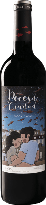 10,95 € 送料無料 | 赤ワイン Olga Celma Peces de Ciudad 高齢者 D.O.Ca. Rioja ラ・リオハ スペイン Tempranillo ボトル 75 cl