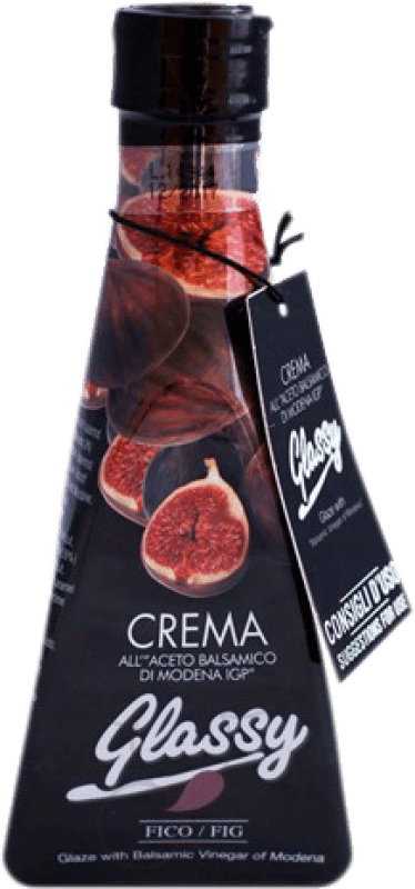 7,95 € Spedizione Gratuita | Aceto Glassy Crema Aceto Balsamico Figa Italia Piccola Bottiglia 25 cl