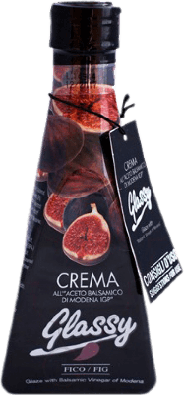 7,95 € Envío gratis | Vinagre Glassy Balsámico, Crema Italia Botellín 25 cl Fico — Higos