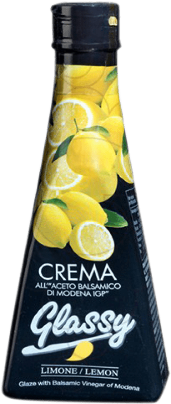 6,95 € Spedizione Gratuita | Aceto Glassy Crema Aceto Balsamico Limone Italia Piccola Bottiglia 25 cl