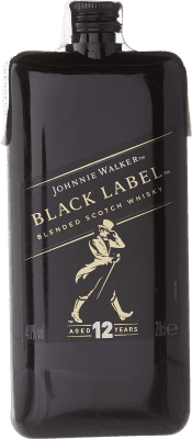 14,95 € Envío gratis | Whisky Blended Johnnie Walker Black Label petaca plástico Reserva Reino Unido Botellín 20 cl