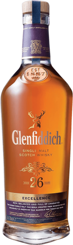 591,95 € Envío gratis | Whisky Single Malt Glenfiddich Speyside Reino Unido 26 Años Botella 70 cl