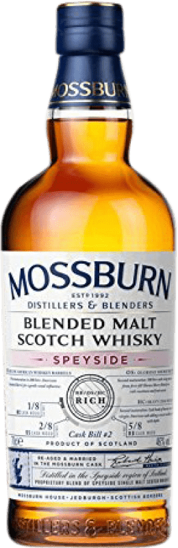 54,95 € Free Shipping | Whisky Single Malt Mossburn Blended Malt Speyside Speyside United Kingdom Bottle 70 cl