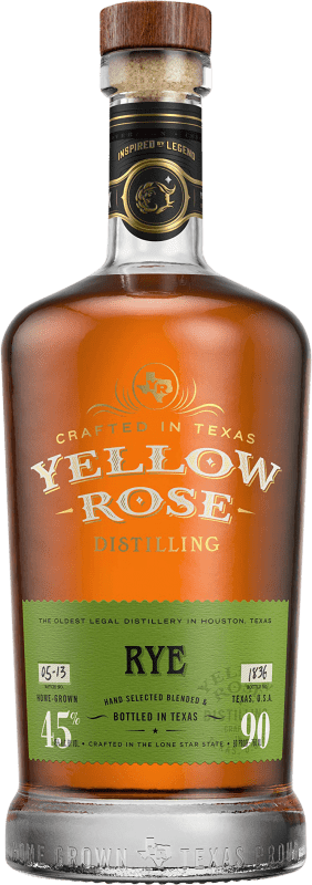 52,95 € Бесплатная доставка | Виски смешанные Yellow Rose Rye Резерв Соединенные Штаты бутылка 70 cl