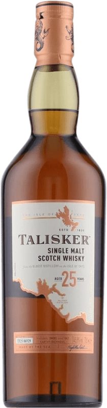 566,95 € Free Shipping | Single Malt Whisky Talisker Highlands United Kingdom 25 Years Bottle 70 cl