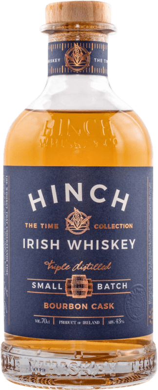 44,95 € Envío gratis | Whisky Blended Hinch Small Batch Bourbon Cask Reserva Irlanda Botella 70 cl