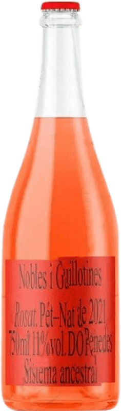16,95 € Envío gratis | Vino rosado Llopart Nobles Guillotines Ancestral Rosa D.O. Penedès Cataluña España Botella 75 cl